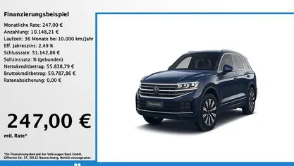 Usata VW Touareg Elegance 231 CV (169 kW) 2025 Blu SUV