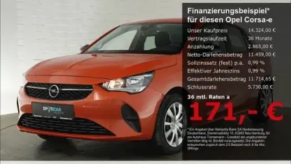 Używany Opel Corsa-e Edition 100 kW (136 KM) 2022 Pomarańczowy Hatchback