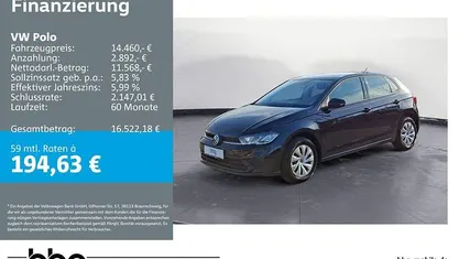 Gebraucht VW Polo Life 95 PS (69 kW) 2022 Deep black perleffekt Kleinwagen
