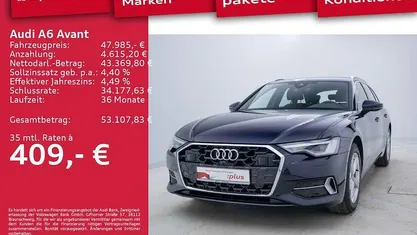 Blau Gebraucht 2025 Audi A6 Advanced Kombi | 47.985 € (Fairer Preis)