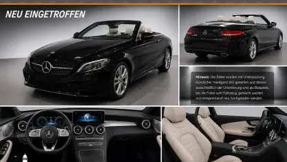 Gebraucht Mercedes C300 AMG line 258 PS (189 kW) 2021 Graphitgrau dunkel metallic (m Cabrio