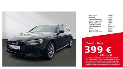 Gebraucht Audi A4 Ambiente 204 PS (150 kW) 2021 Mythosschwarz metallic Kombi