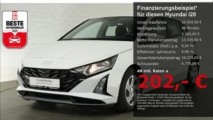 Atlas white Gebraucht 2025 Hyundai i20 Select Kleinwagen | 16.924 € (Superpreis)