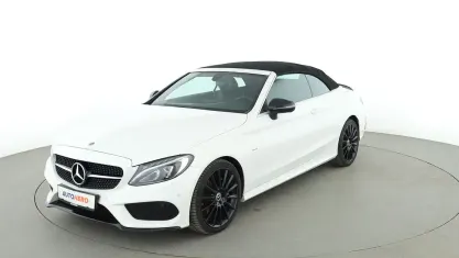 Gebraucht Mercedes C200 AMG line 184 PS (135 kW) 2018 Weiß Cabrio