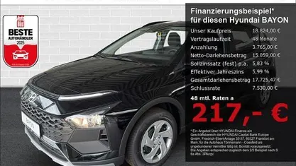 Nuova Hyundai Bayon Select 101 CV (74 kW) 2025 Nero SUV