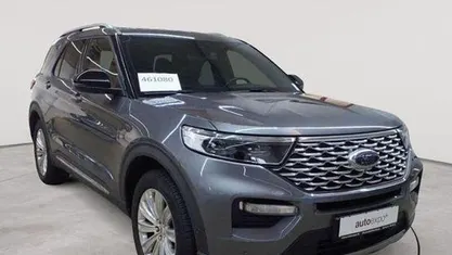 Carbonizedgrau metallic Gebraucht 2021 Ford Explorer Hybrid Platinum SUV | 37.090 € (Guter Preis)