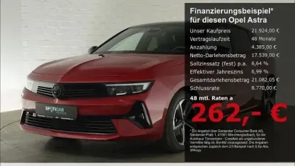 Gebraucht Opel Astra 145 PS (106 kW) 2024 Rot Kleinwagen