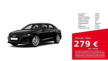 Brillantschwarz Gebraucht 2023 Audi A4 Business Limousine | 30.880 € (Guter Preis)