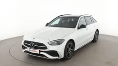 Weiß Gebraucht 2024 Mercedes C300 AMG line Kombi | 44.450 € (Fairer Preis)