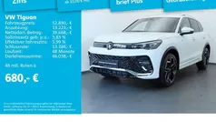 Oryxweiß perlmutteffekt Gebraucht 2025 VW Tiguan R-line SUV | 52.890 € (Guter Preis)