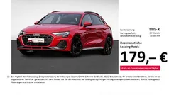 Rot Gebraucht 2024 Audi A3 Sportback S-Line Limousine | 33.626 € (Fairer Preis)