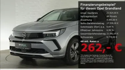 Gebraucht Opel Grandland X Elegance 131 PS (96 kW) 2023 Kontrast grau (metallic) SUV