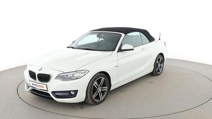 Używany BMW 218 Sport Line 136 KM (100 kW) 2015 Biały Kabriolet
