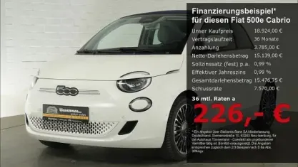 Gebraucht Fiat 500e 86 kW (118 PS) 2022 Weiss Cabrio