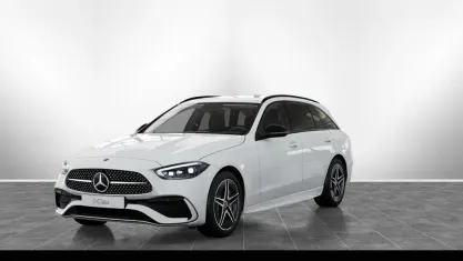 Gebraucht Mercedes C300 AMG 258 PS (189 kW) 2023 Unilack polarweiß Kombi