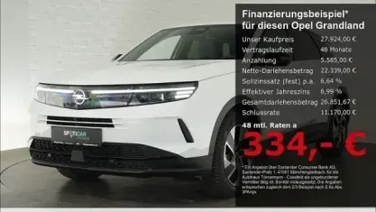 Gebraucht Opel Grandland X 145 PS (106 kW) 2025 Weiß SUV