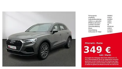 Chronosgrau metallic Gebraucht 2021 Audi Q3 Ambiente SUV | 28.880 € (Fairer Preis)