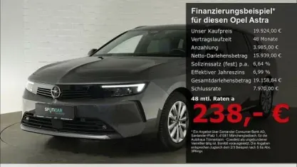 Używany Opel Astra Elegance 131 KM (96 kW) 2023 Szary Kombi