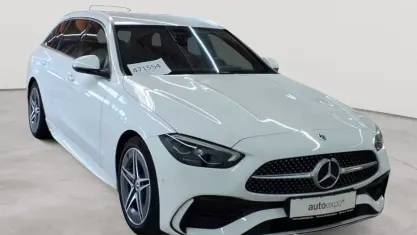 Gebraucht Mercedes C220 AMG line 200 PS (147 kW) 2023 Polarweiß Kombi