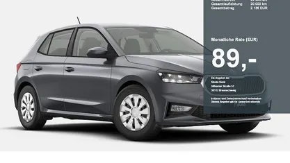 Neu Skoda Fabia Essence 80 PS (58 kW) 2025 Schwarz Kleinwagen