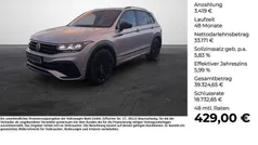 Grau Gebraucht 2021 VW Tiguan R-line SUV | 36.590 € (Fairer Preis)