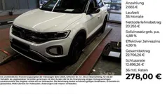 Weiß Gebraucht 2022 VW T-Roc Style SUV | 22.930 € (Fairer Preis)