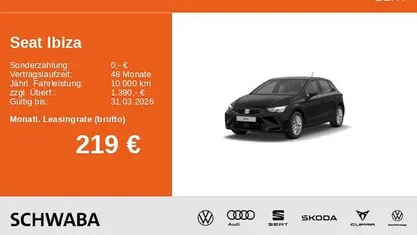 Neu Seat Ibiza FR 116 PS (85 kW) 2026 Schwarz Kleinwagen