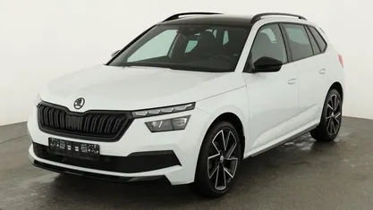 Gebraucht Skoda Kamiq Monte Carlo 150 PS (110 kW) 2022 Moon weiß metallic SUV