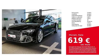Mythosschwarz Gebraucht 2022 Audi A8 Ambiente Limousine | 72.950 € (Fairer Preis)