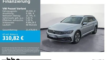 Gebraucht VW Passat GTE 218 PS (160 kW) 2020 Kombi