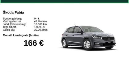 Neu Skoda Fabia Essence 80 PS (58 kW) 2026 Grau Kleinwagen