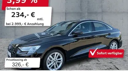 Gebraucht Audi A3 Advanced 150 PS (110 kW) 2025 Mythosschwarz metallic Limousine
