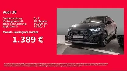 Neu Audi Q8 Ambiente 490 PS (360 kW) 2025 Grau SUV