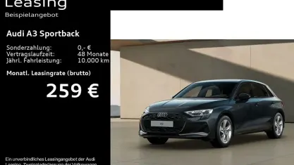 Gebraucht Audi A3 Advanced Plus 150 PS (110 kW) 2025 Manhattangrau metallic Limousine