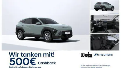 Neu Hyundai Kona Select 116 PS (85 kW) 2025 Mirage green SUV
