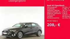 Schwarz Gebraucht 2022 Audi A3 Sportback Advanced Limousine | 25.959 € (Fairer Preis)