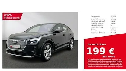 Mythosschwarz metallic Gebraucht 2022 Audi Q4 Sportback e-tron Ambiente SUV | 37.780 € (Fairer Preis)