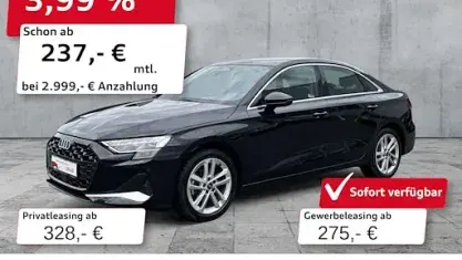 Gebraucht Audi A3 Advanced 150 PS (110 kW) 2025 Schwarz Limousine