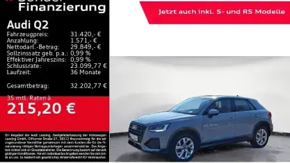 Gebraucht Audi Q2 Advanced 150 PS (110 kW) 2025 Grau SUV
