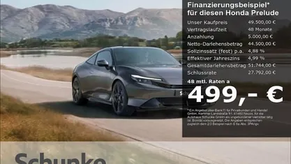 Neu Honda Prelude Advance 184 PS (135 kW) 2025 Grau Coupé