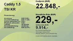 Blau Gebraucht 2021 VW Caddy Move Van / Kleinbus | 22.848 € (Guter Preis)