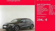 Schwarz Gebraucht 2021 Audi A3 Sportback e-tron S-Line Limousine | 26.849 € (Fairer Preis)