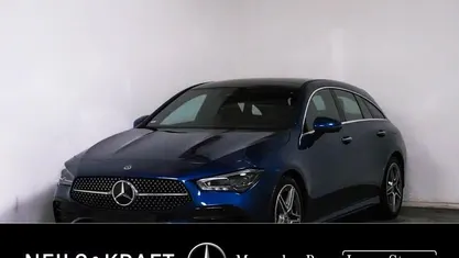 Gebraucht Mercedes CLA200 Shooting Brake AMG line 150 PS (110 kW) 2024 Metalliclack spektralblau Kombi
