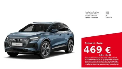 Gebraucht Audi Q4 e-tron Ambiente 150 kW (204 PS) 2025 Geysirblau metallic SUV