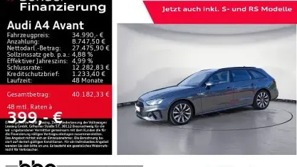 Gebraucht Audi A4 S-Line 204 PS (150 kW) 2023 Grau Kombi