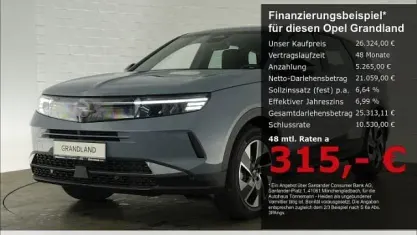 Neu Opel Grandland X Edition 145 PS (106 kW) 2025 Grafik grau SUV