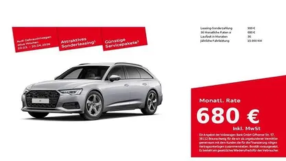 Gebraucht Audi A6 Advanced Plus 245 PS (180 kW) 2025 Florettsilber metallic Kombi