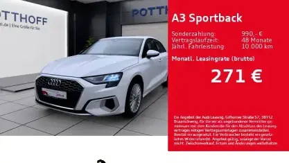 Gebraucht Audi A3 Advanced Plus 150 PS (110 kW) 2023 Ibisweiß Limousine
