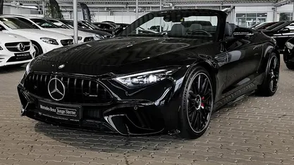 Gebraucht Mercedes SL55 AMG AMG 476 PS (350 kW) 2023 Metalliclack obsidianschwarz met Cabrio