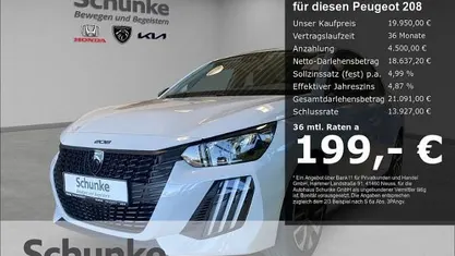 Gebraucht Peugeot 208 Style 101 PS (74 kW) 2025 Schwarz Kleinwagen